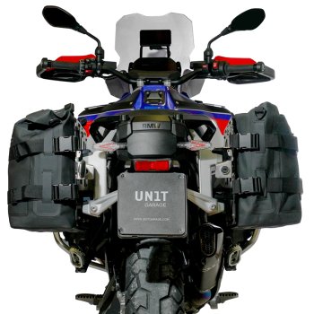 Dos alforjas laterales Khali TPU de 35L - 45L + Par de placas de aluminio BMW R1300GS ADV