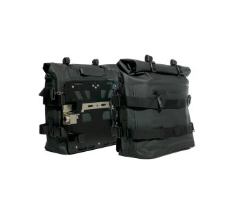 Dos alforjas laterales Khali TPU de 35L - 45L + Par de placas de aluminio BMW R1300GS ADV