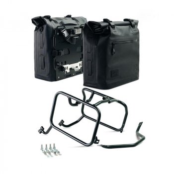 Dos bolsas laterales Khali en TPU 35L - 45L + Par de placas de aluminio con marcos KTM