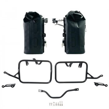 Dos bolsas laterales Khali en TPU 35L - 45L + Par de placas de aluminio + Marcos de BMW R12 G/S
