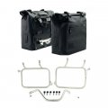 Dos bolsas laterales Khali en TPU 35L - 45L + Par de placas de aluminio + marcos Ducati DesertX