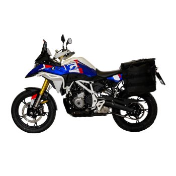 Dos bolsas laterales Khali en TPU 35L - 45L + Par de placas de aluminio + Marcos de alforjas de aluminio Atlas BMW F450GS