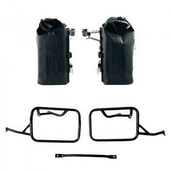 Dos bolsas laterales Khali en TPU 35L - 45L + Par de placas de aluminio + Marcos para bolsas de aluminio BMW R12 NineT
