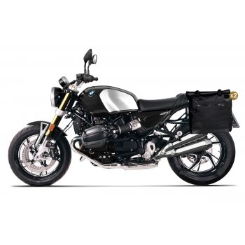Dos bolsas laterales Khali en TPU 35L - 45L + Par de placas de aluminio + Marcos para bolsas de aluminio BMW R12 NineT