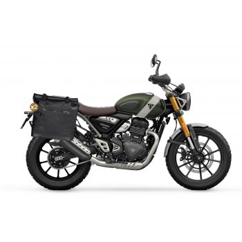 Dos bolsas laterales Khali en TPU 35L-45L + Par de placas de aluminio + Marcos para bolsas de aluminio Triumph Scrambler 400