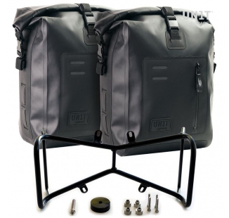 Dos bolsas laterales Khali TPU + marco doble simétrico NineT