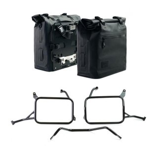 Dos bolsas laterales Khali en TPU 35L - 45L con cuadros Yamaha
