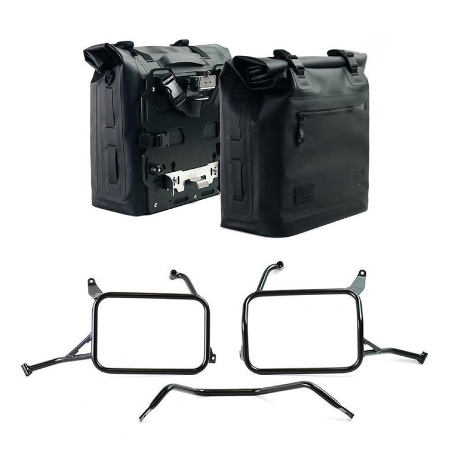Dos bolsas laterales Khali en TPU 35L - 45L con cuadros Yamaha