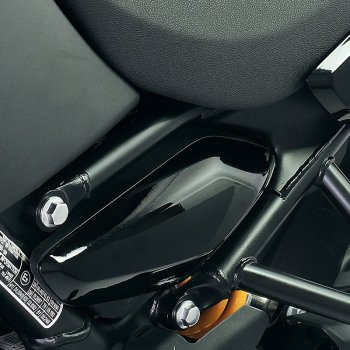 Paneles laterales negros brillantes para Royal Enfield Himalayan 450 (2024 en adelante)