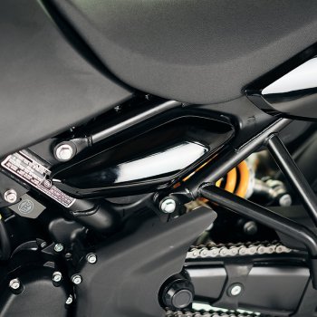 Paneles laterales negros brillantes para Royal Enfield Himalayan 450 (2024 en adelante)