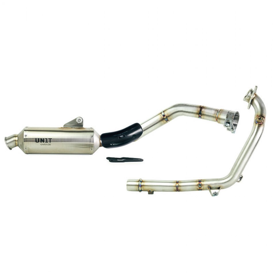 Kit completo de escape en acero inoxidable Royal Enfield Himalayan 450 (2024 en adelante)