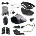 Kit con Silenciador de Acero Inoxidable Negro Royal Enfield Himalayan 450 (2024 en adelante)