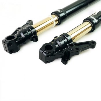 Kit de horquilla Ohlins USD + Placas y pies Unit Garage