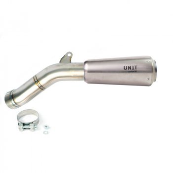 Silenciador bajo de titanio