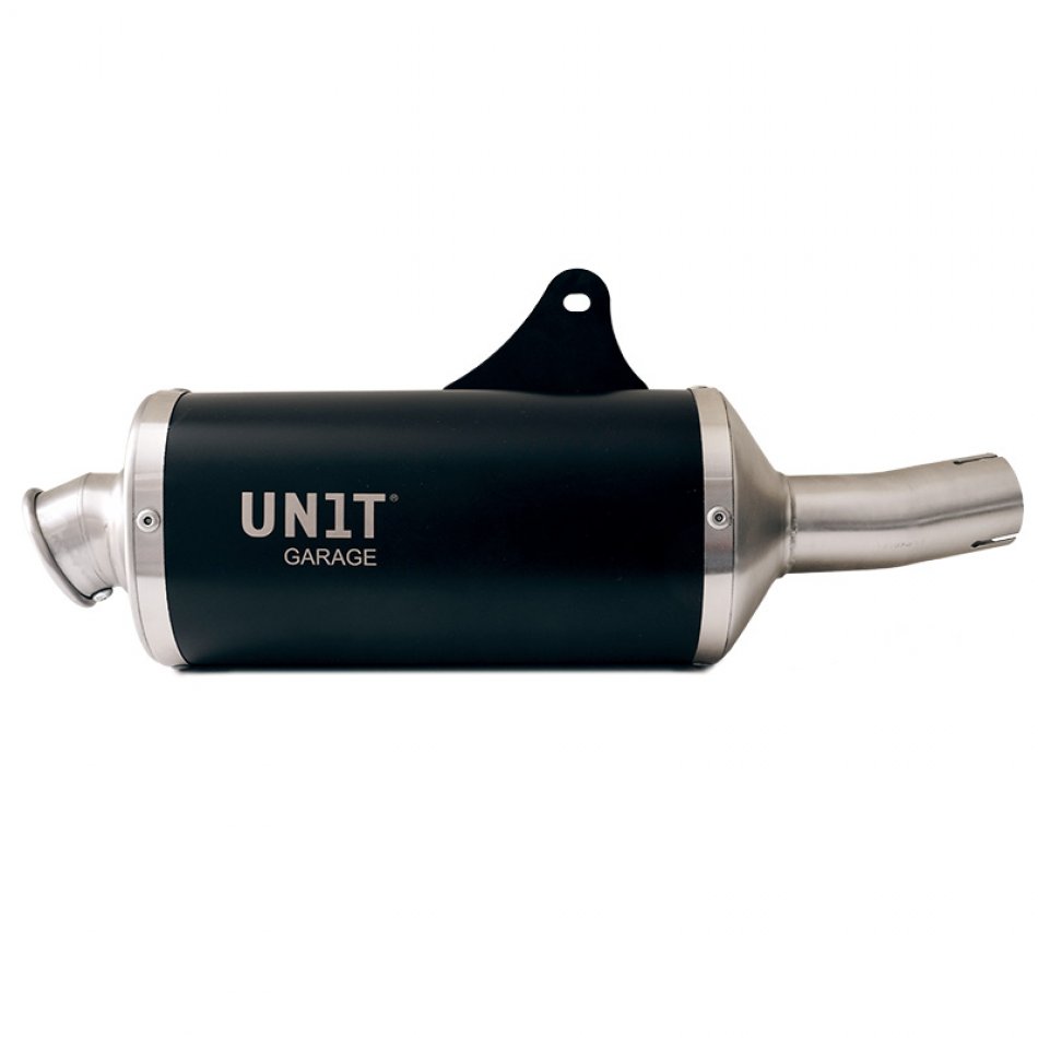 Silenciador Ténéré 700 Black con soldadura visible