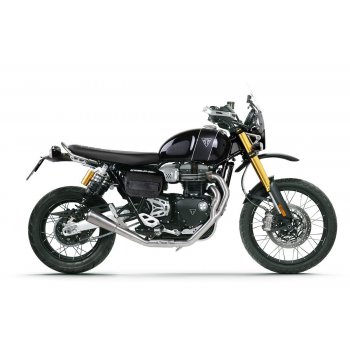 Silenciador Triumph 1200XC y XE con colector sin catalizador de acero inoxidable