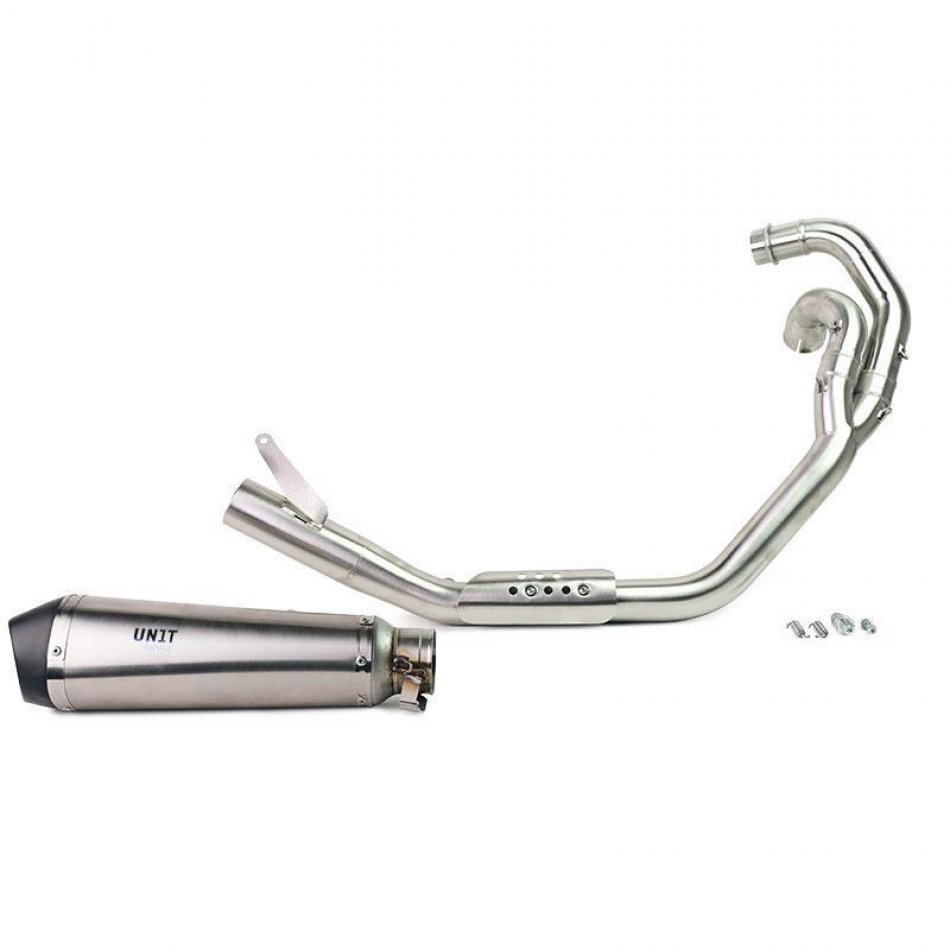 Silenciador Triumph 1200XC y XE con colector sin catalizador de acero inoxidable