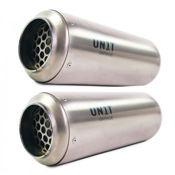 Silenciador Triumph 1200XC y XE con colector sin catalizador de acero inoxidable