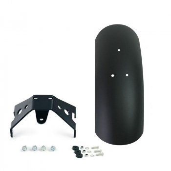 Guardabarros bajo de aluminio Honda CL con estabilizador de horquilla Matt Black