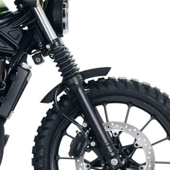 Guardabarros bajo de aluminio Honda CL con estabilizador de horquilla Matt Black