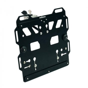 Bolsa de aluminio Atlas 34L en el lado del silenciador