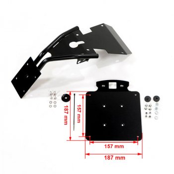 Nueve portatarjetas de matrícula alta