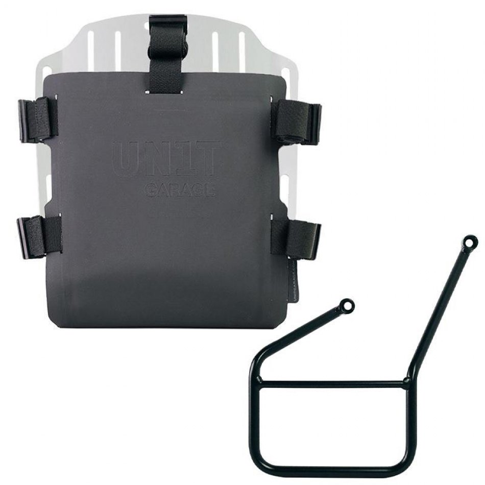 Portabolsa de aluminio con frontal ajustable de Hypalon y enganche rápido + marco