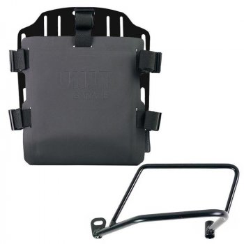 Portabolsa de aluminio con frontal ajustable de Hypalon y enganche rápido + marco
