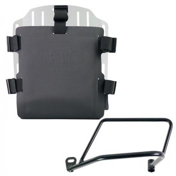Portabolsa de aluminio con frontal ajustable de Hypalon y enganche rápido + marco