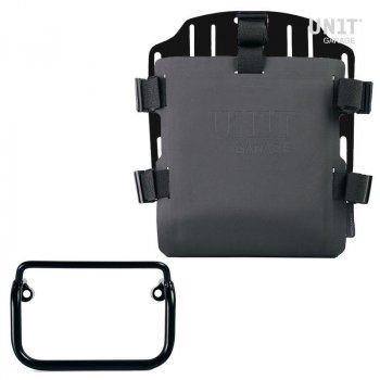 Portabolsa de aluminio con frontal ajustable de Hypalon y enganche rápido + marco