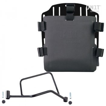 Portabolsa de aluminio con frontal ajustable de Hypalon y enganche rápido + marco