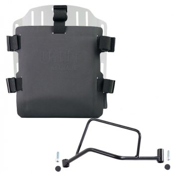 Portabolsa de aluminio con frontal ajustable de Hypalon y enganche rápido + marco