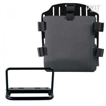 Portabolsa de aluminio con frontal ajustable de Hypalon y enganche rápido + marco