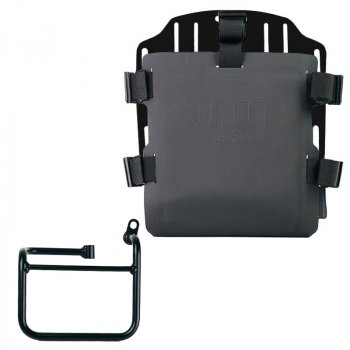 Portabolsa de aluminio con frontal ajustable de Hypalon y enganche rápido + BMW CE 02 Marco Derecho