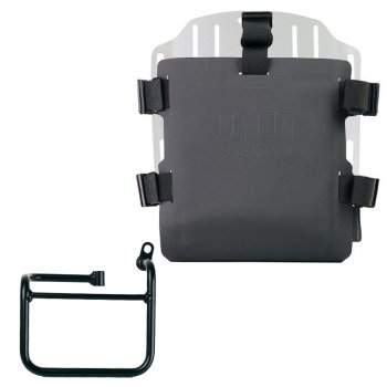 Portabolsa de aluminio con frontal ajustable de Hypalon y enganche rápido + BMW CE 02 Marco Derecho