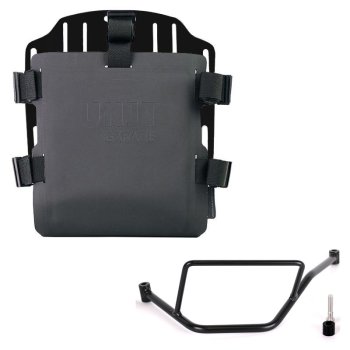 Portabolsa de aluminio con frontal ajustable de Hypalon y enganche rápido + BMW F450GS Bastidor izquierdo