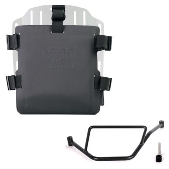 Portabolsa de aluminio con frontal ajustable de Hypalon y enganche rápido + BMW F450GS Bastidor izquierdo