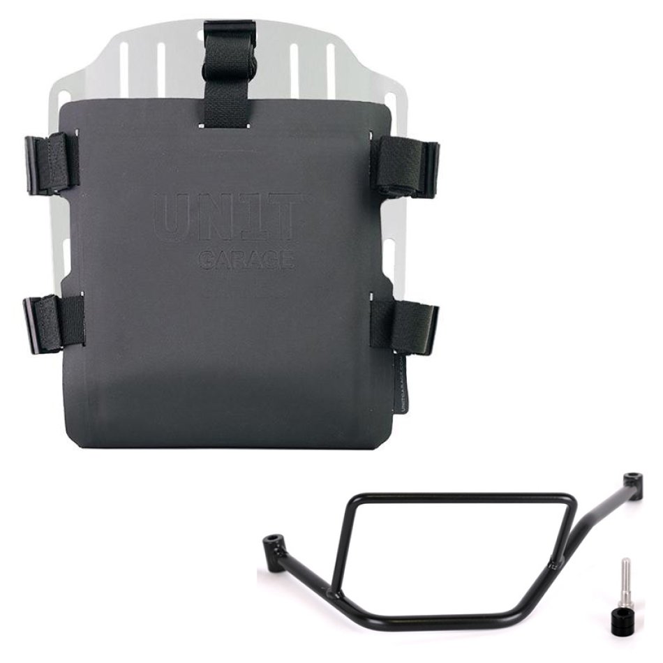 Portabolsa de aluminio con frontal ajustable de Hypalon y enganche rápido + BMW F450GS Bastidor izquierdo