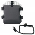 Portabolsas de aluminio con frontal regulable en Hypalon y enganche rápido + Bastidor izquierdo BMW HP2