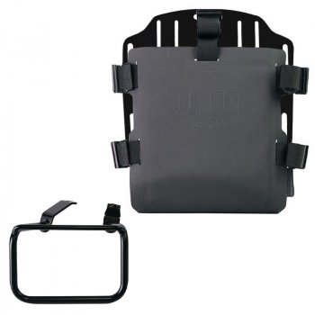 Portabolsa de aluminio con frontal ajustable de Hypalon y enganche rápido + BMW R12 G/S Bastidor derecho