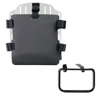 Portabolsa de aluminio con frontal ajustable de Hypalon y enganche rápido + BMW R12 G/S Bastidor izquierdo