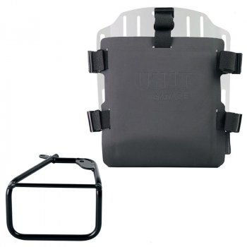 Portabolsas de aluminio con frontal Hypalon regulable y enganche rápido + BMW R12 NineT Right Frame