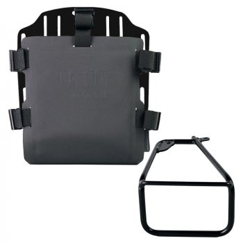 Portabolsas de aluminio con frontal Hypalon regulable y enganche rápido + Chasis Izquierdo BMW R12 NineT