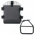 Portabolsas de aluminio con frontal Hypalon regulable y enganche rápido + Chasis Izquierdo BMW R12 NineT