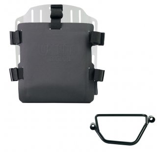 Portabolsa de aluminio con frontal ajustable de Hypalon y enganche rápido + Chasis Honda GB350S Izquierdo