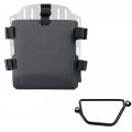 Portabolsa de aluminio con frontal ajustable de Hypalon y enganche rápido + Chasis Honda GB350S Izquierdo
