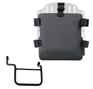 Portabolsa de aluminio con frontal ajustable de Hypalon y enganche rápido + Chasis derecho Honda Transalp 750 (a partir de 2023)