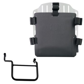 Portabolsa de aluminio con frontal ajustable de Hypalon y enganche rápido + Chasis derecho Honda Transalp 750 (a partir de 2023)