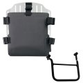 Portabolsa de aluminio con frontal ajustable de Hypalon y enganche rápido + Chasis de Honda Transalp 750 (a partir de 2023) Izquierda