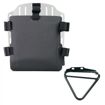 Portabolsa de aluminio con frontal ajustable de Hypalon y enganche rápido + Husqvarna 125-250-401 (2024 en adelante) Chasis Izquierdo 